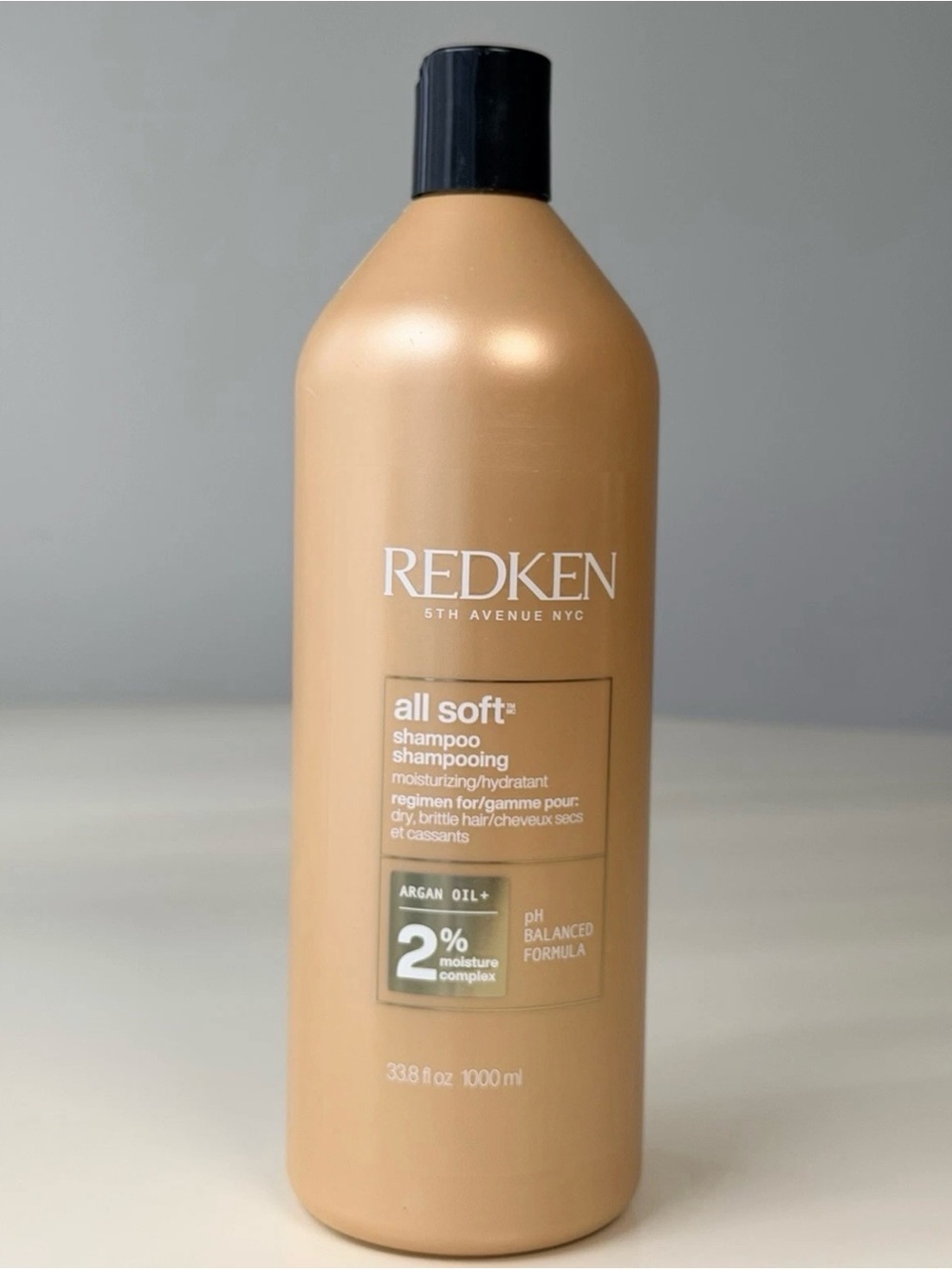 Redken All Soft Shampoo Liter 33.8 fl oz For Dry Hair BRAND NEW!